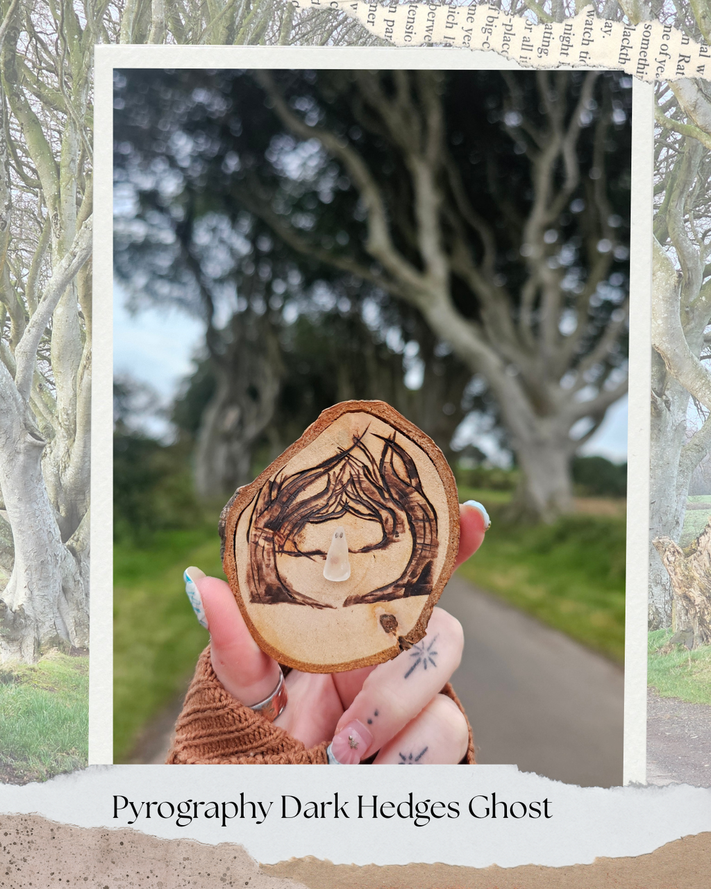 Pyrography Dark Hedges