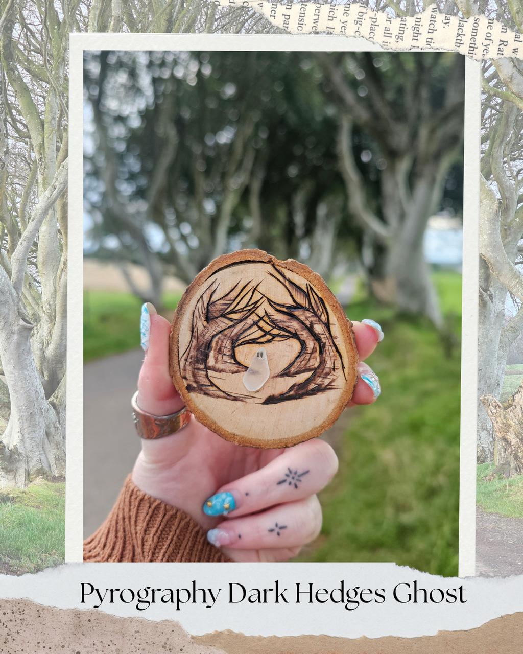 Pyrography Dark Hedges
