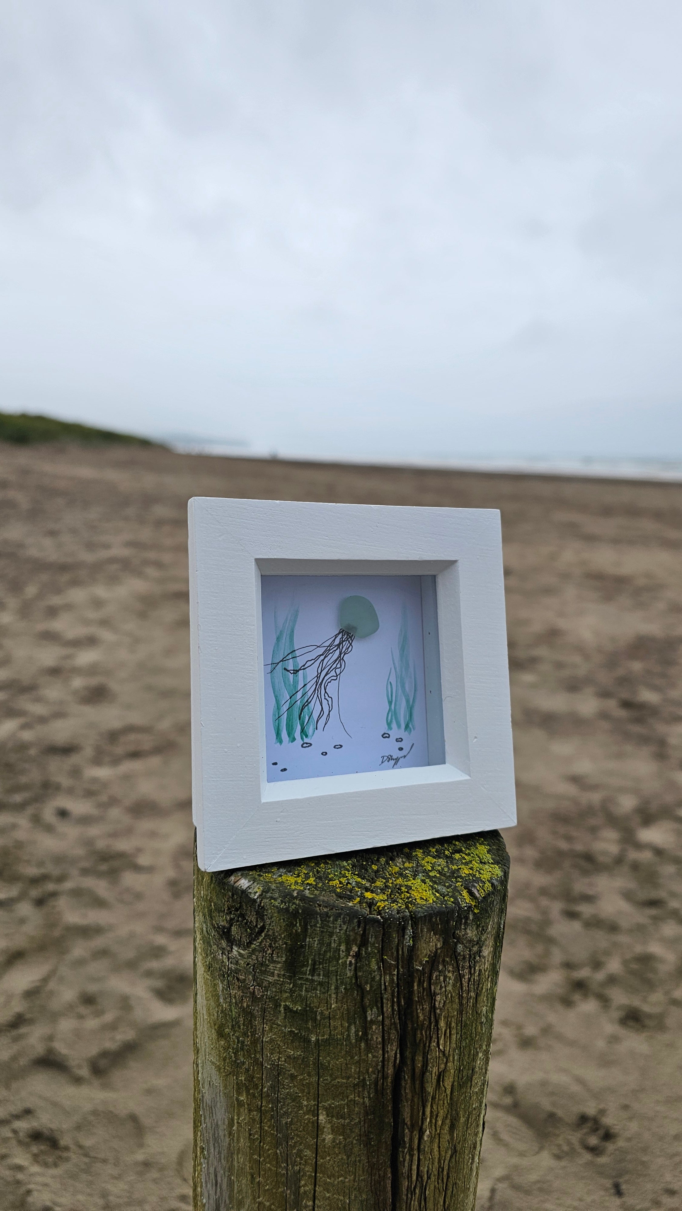 Mini Sea Glass Jellyfish