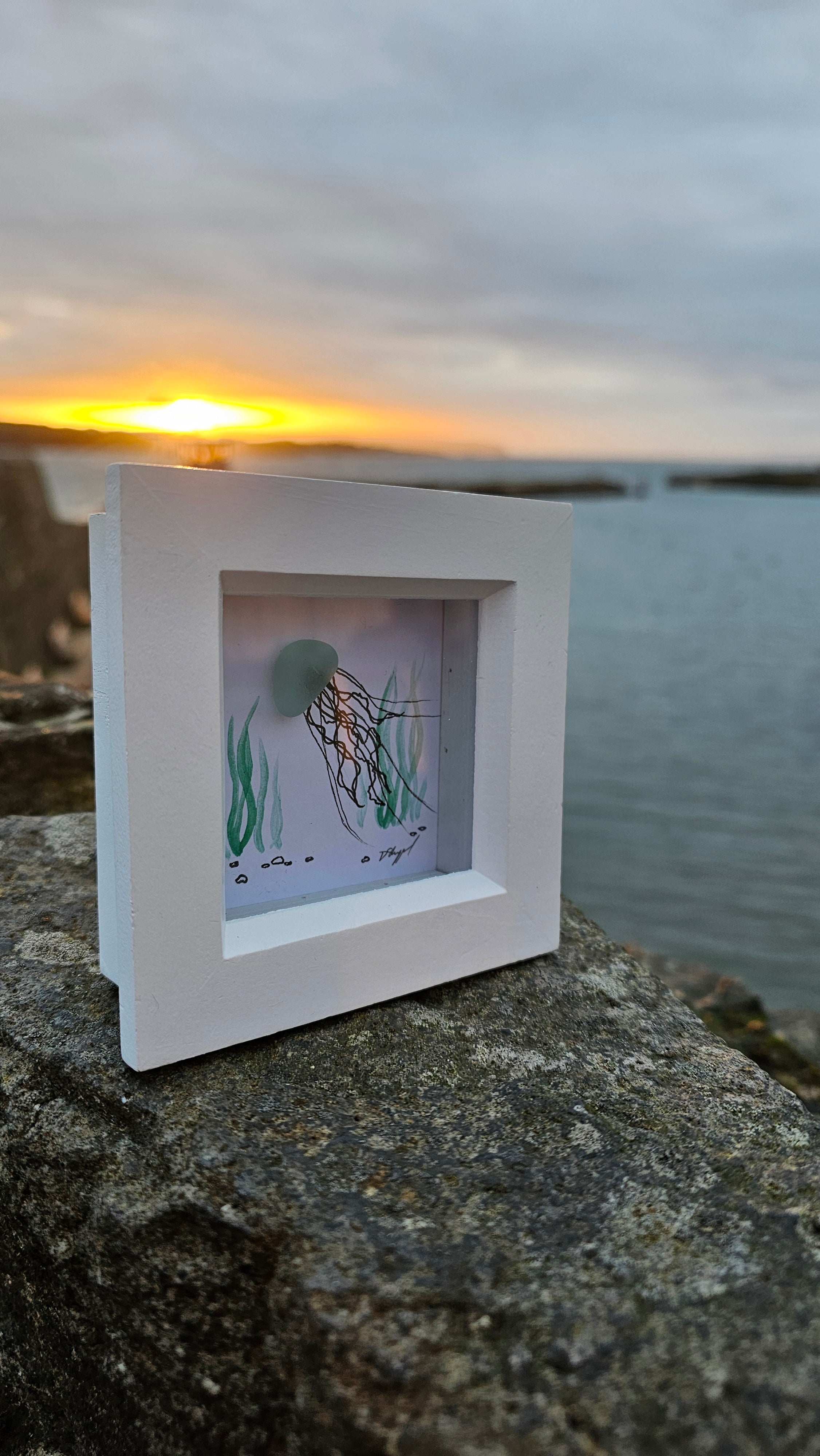 Mini Sea Glass Jellyfish